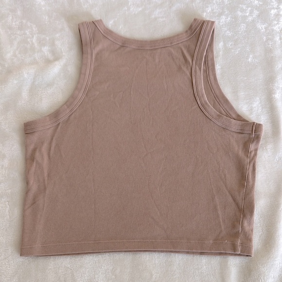 PacSun Tan Crop Tank Top - Picture 2 of 6